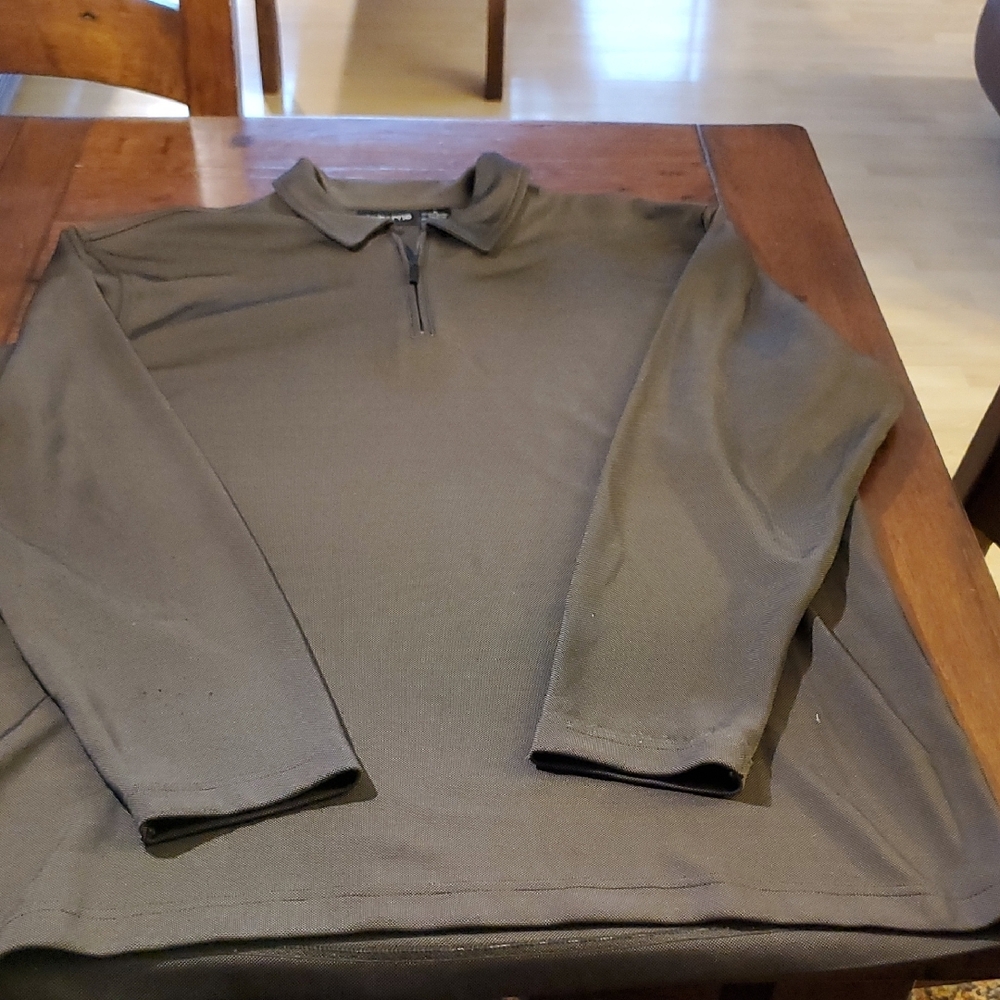 Men's Brown Quarter-Zip Pullover